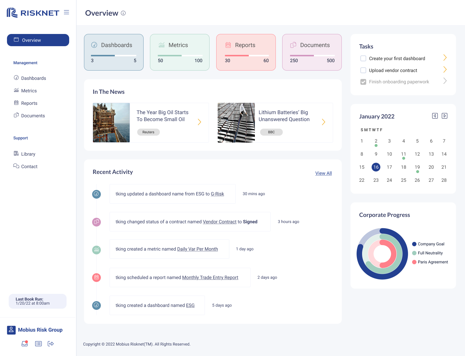 Institutional Risk Analytics & UI Architecture